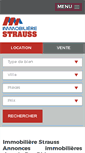 Mobile Screenshot of immo-strauss.com