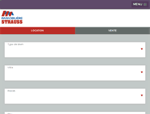 Tablet Screenshot of immo-strauss.com